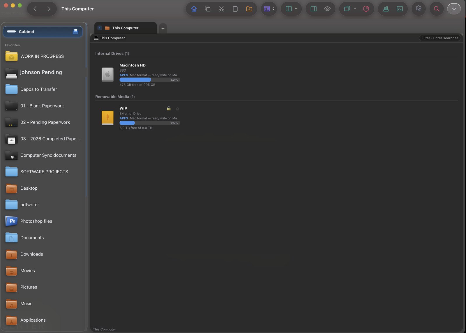 Cabinetry Files themable file browser
