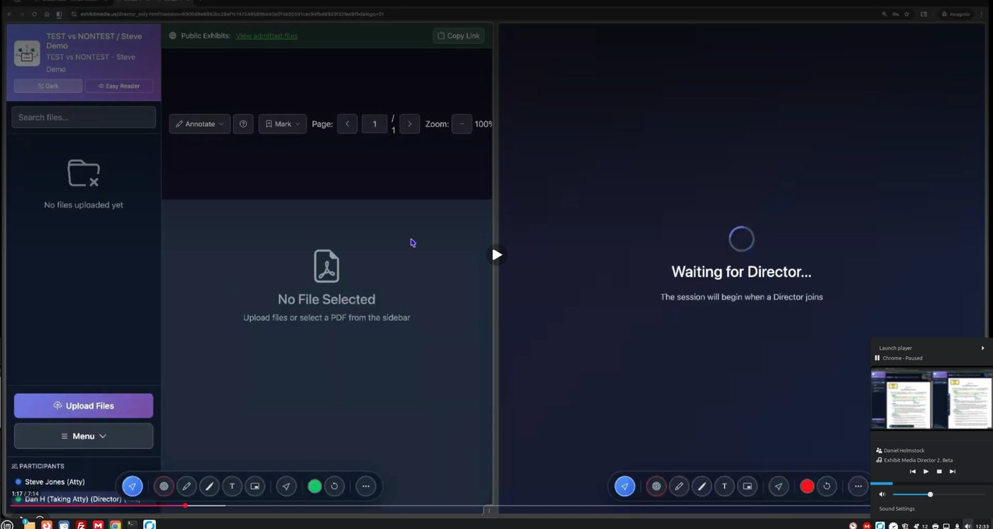 ExhibitMedia director session — live exhibit sharing and annotation