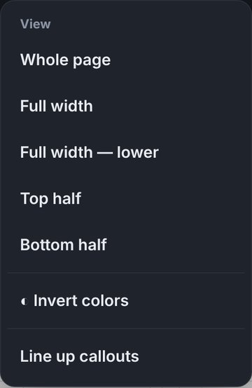 View options